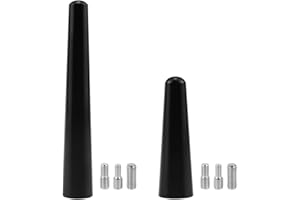 TXErfolg Car Antenna 2PCS Car Radio Aerial Antenna(5cm,9cm) with 6 Antenna Adapters(4mm, 5mm, 6mm) Universal DAB Car Antenna Antenna Car FM/AM Roof Antenna Short Rod Antenna