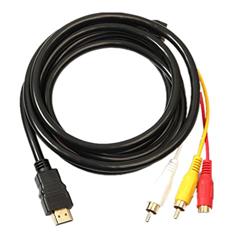 byste 5 ft/1,5 m HDMI zu 3RCA Erweiterung Signal Kabel Konverter Adapter für HDTV DVD