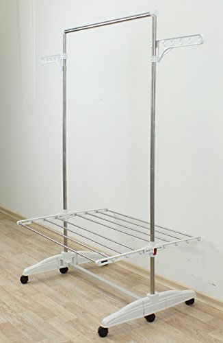 SONDERANGEBOT: One Click Luxus Wäscheständer® E1, Wäscheturm und Garderobe 2in1 - 7