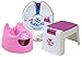 Pourty Flexi-Fit Toilet Trainer (White/ Pink)