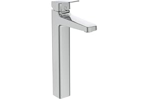 Ideal Standard Miscelatore Lavabo, Cromato, d'Appoggio - Senza Piletta e con Easy Fix