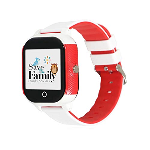 Reloj con GPS para niños SaveFamily Modelo Junior Acuático Blanco. Smartwatch con botón SOS, Permite Llamadas y Mensajes. Resistente al Agua Ip67. App Propia SaveFamily