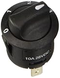 interruptor 4 posiciones 12v Color: negro Lampa 45566 - Interruptor de rotación de 4 Posiciones, 12/24 V, 20 A