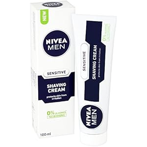 Nivea Men Sensitive Shaving Cream for Men, 100 ml, Pack of 6