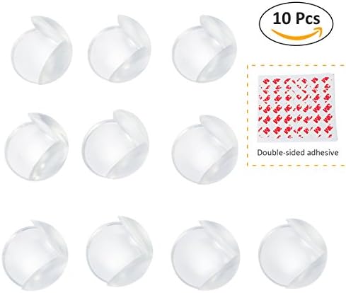 Safety Corner Protectors Guards, Elebor 10 Packs Clear Soft Guards Toddler Table Corner Protection for Child and Baby with 3M Back Adhensive