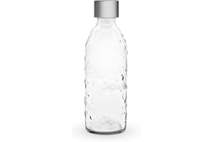 SodaBär Botella de cristal con tapón de bayoneta para dispensador de agua (MySoda, centro*, etc.), 0,75 l, con TWIN SECURE