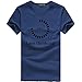 Produktbild WWricotta Unisex Printing Tees Shirt Short Sleeve T Shirt Blouse (Marine,L)