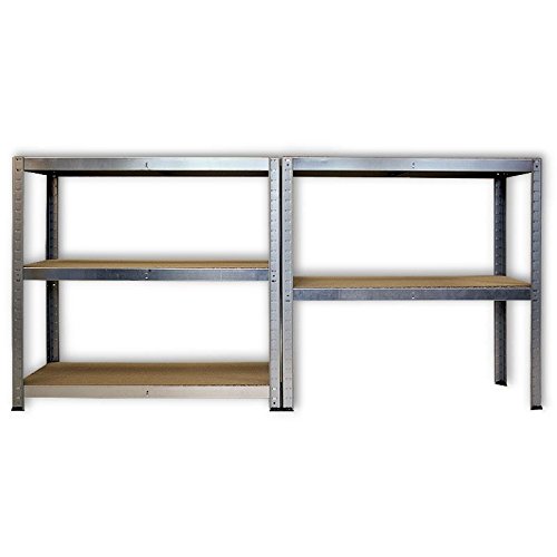 ATLAS Regal Kellerregal 180x90x40 cm verzinkt 5 Böden 875kg - 5