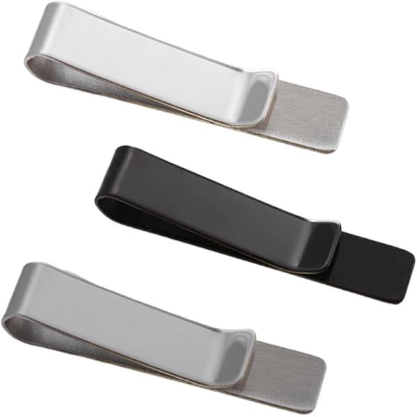 Fermacravatte Uomo Argento - Set Da 2 Pezzi Per Matrimonio, Ufficio O Eventi, Regalo Elegante