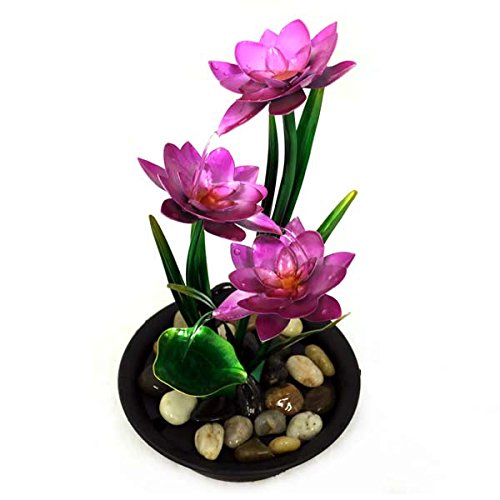 Zimmerbrunnen Lotusblume handbemalt ca.-Höhe 30cm - 2