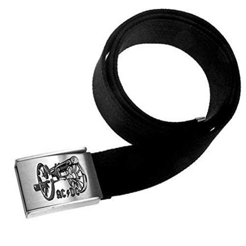 Preisvergleich Produktbild Web Belt mit AC / DC Logo mit Kanone, lizenziert, Stoffgürtel