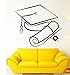 Produktbild 61X56cm Bachelor Cap Vinyl Wandaufkleber Jugendliche Schlafzimmer Schule Universität Wissenschaft Wissen Aufkleber Removable Home Decor