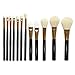 Imported 12pcs Wool Makeup Brushes Set Face Eyeshadow Nose Foundation Cosmetic Kit RS.485.00