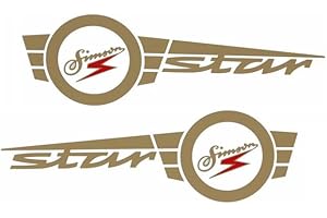 2TAKTSHOP Wasserschiebebild Simson Star Premium DDR 2 teilig