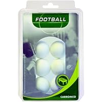 Pelotas de futbolín de Carromco (6x, blanco), 62106