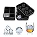 Produktbild Brakley Eiswürfelschale & Eiskugelschale Set, Jumbo Silikon Eiswürfelform & 6 Loch Eiswürfelform für Cocktail Whiskey Süßigkeit Pudding Gelee Milch Saft Schokoladenform wiederverwendbar & BPA frei