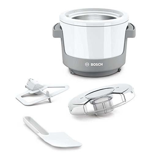 Bosch MUZXEB1 Lifestyle Set FrozenDreams mit Eisbereiter und Spritzschutzdeckel, Einfüllöffnung, weiß
