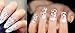 6 Pc Tips Nail Art Transfer Sticker Foil Sticker on each 1.2 m White