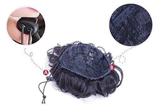 PRETTYSHOP Dutt Haarteil Zopf Haarknoten Hepburn-Dutt Haargummi Hochsteckfrisuren Div. Farben DC12 - 2