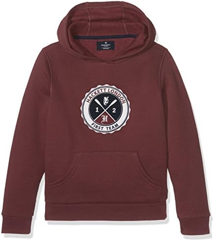 Hackett London Boy's Lg Hdy Swt B Sweatshirt, Red (299Burgundy), X-Small (Manufacturer Size: K05)