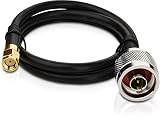 NPC LMR 200 , 0.5M LMR200 N-Type Male to RP-SMA Female Pigtail Cable (Black) RS.360 (79.00% Off) - Amazon