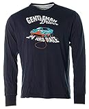  Signum Herren Langarm Shirt Rundhals T-Shirt Jacky Ickx Gentleman Driver Navy L