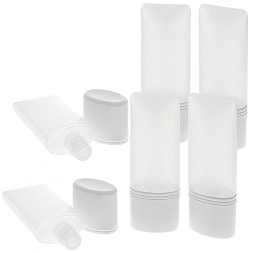 Kosmetex leere Tube für Flüssigkeiten, Cremes Plastik ideal für Reise, 30ml, 6 Stück