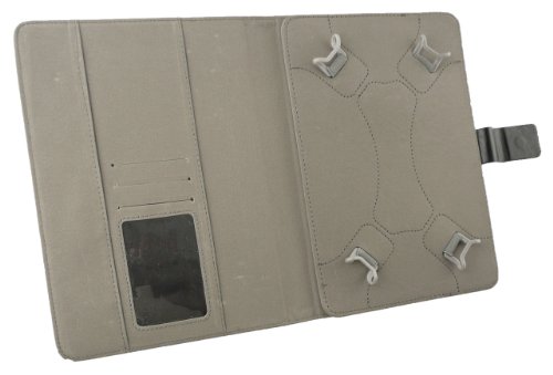Emartbuy® Schwarz Eingabestift + Universalbereich ( 8 – 9 Zoll ) Schwarz Multi Winkel Folio Executive Case Cover Wallet Hülle Schutzhülle mit Kartensteckplätze Geeignet für Gigaset S30853-H1166-R101 QV 830 8″ Zoll Tablet - 4