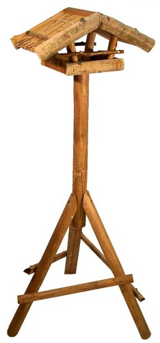 House-Gard 023B Vogel-Futterhaus offen 39 x 24 x 19 cm, Birkenholz - 2