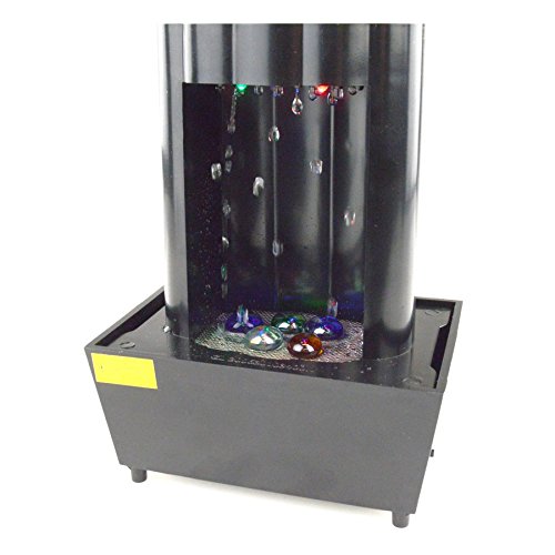 Preisvergleich Produktbild USB Mini Brunnen 3LED schwarz PC / Batteriebetrieb Tischbrunnen Zimmerbrunnen