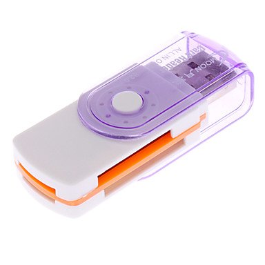 Todwish lune tout en un lecteur de carte (SDHC, miniSDHC, microSDHC tf, rotation, couleur aléatoire)