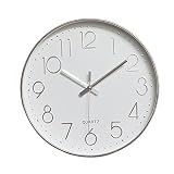 reloj pared cocina madera Este reloj de pared abs-framed mide 12 cm de diámetro y 1.4 pulgadas de profundidad.