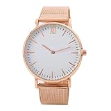 Ouneed Women's men's Wrist watch Steel Armband Quartz Casual Uhren (C)