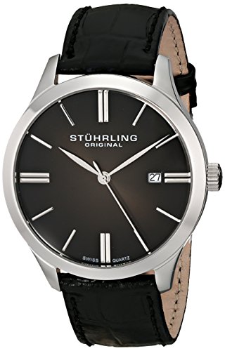 Stuhrling Original Classic Cuvette II Herren-Armbanduhr Analog Quarz Leder - 490.33151 Stuhrling Original Classic Cuvette II Herren-Armbanduhr Analog Quarz Leder - 490.33151