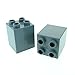 Produktbild 2 x Lego Duplo Bau Stein neu-hell grau 2 x 2 x 2 uni für Burg Mauer Säule Cars Bob der Baumeister Set 5641 4864 5816 3289 31110