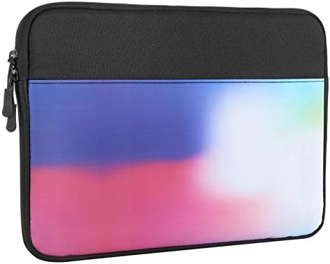 Loiee Laptop Sleeve For 13 Inch 2017 MacBook Pro Touch Bar / New Surface Pro 2017 / Surface Pro 4 / Dell XPS 13 / Most 11.6 Inch Chromebook Tablet, Spill-Resistant, Black & Gradient Color