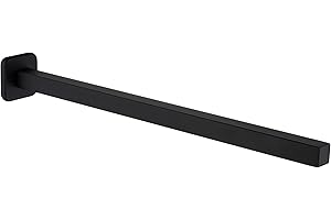 HomeHeng Porta Asciugamani Bagno Da Parete,Porta Asciugamani Bagno Nero 40CM,Acciaio Inossidabile Portasciugamani Bagno,H4401MB