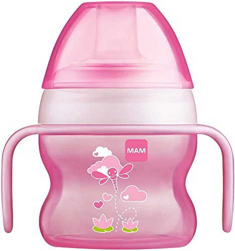 MAM Starter Cup with Soft Non Spill Spout (Pink)