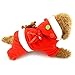 Produktbild zunea Pet Kleine Hunde Weihnachten Kostüme Mantel Outfits Jumpsuit Welpen Hund Kleidung mit Kapuze rot