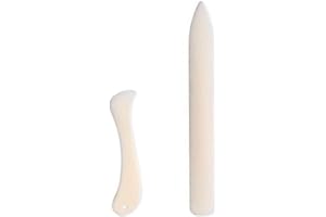 ZONSTER plioirs en os Lot de 2 Chemises Courbes et Droites pour projets de Loisirs créatifs Papier et Cartes