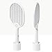 Produktbild RENXULI USB Aufladung Mit Led-Leuchten Fliegenklatsche,Elektrische Fliegenklatsche FliegenfäNger Elektrisch Fliegenklatsche Elektrisch Extra Stark Geeignet FüR Innen/AußEn(mit Sockel),White