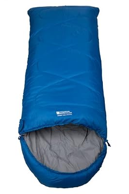 Mountain Warehouse Sac de couchage Enfant Summit randonnée camping Bivouac Trekking Voyage Aventure Rectangulaire Chaud Léger Compact Bleu Taille Unique