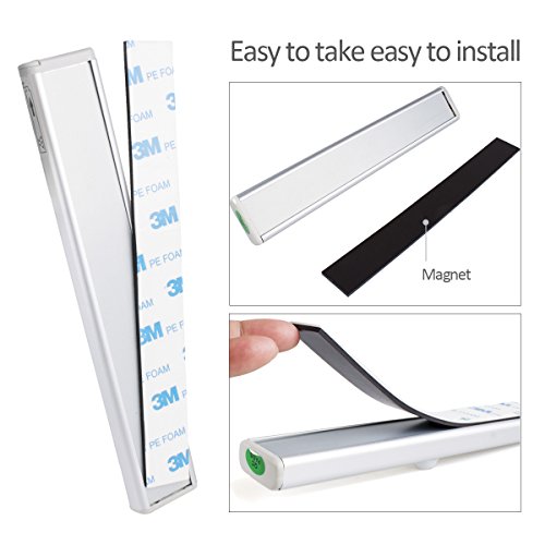 Morpilot LED Schrankbeleuchtung Lichtleiste Kabellos 10 LEDs mit Bewegungsmelder Batterie Wandschrank Kabinett Nachtlicht / Treppen Licht / Schublade / der Schrank / Stammlampe Step Light Bar mit Magnetstreifen (AAA Batterie) - 2