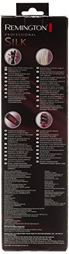 Remington Haarbürste B96REU Silk – antistatische Nylon und Wildschweinborsten, metallic-rot, 1er Pack (1 x 1 Stück) - 2