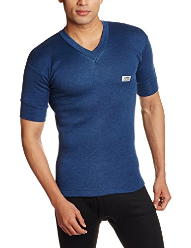 Rupa ThermocotThermocot Winter Thermal Top for Men in Cotton Blend | V-Neck Winter Wear | Half Sleeves and Snug Fit | Premium Warms Vest for Men | Pack of 1