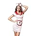 Produktbild CHB Sexy Krankenschwestern Tragen Cosplay Damen Sexy Dessous Uniformen Temptation Hotel-Service-Spiel Krankenschwester Kleidung,White,L