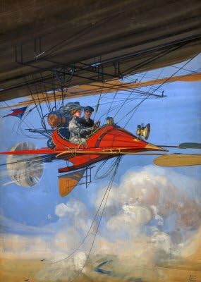 Dart Aerostatic Cabrio - Vintage Image Mouse Mat