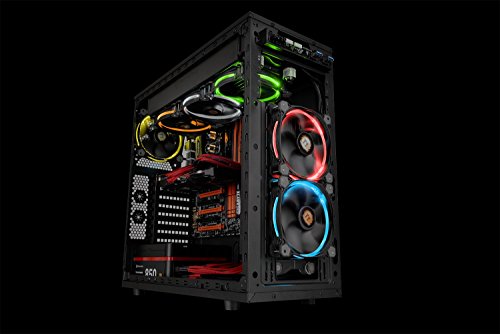 Thermaltake Riing 12 LED - Pack de 3 Ventiladores  Color Negro
