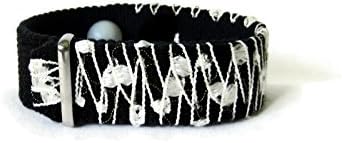 Anxiety Relief Bracelet for Stress, Nervousness, Palpitations, Tension Headaches. Simple Painless Pressure Point Band. Adjustable (single band) Tuxedo (medium 7")