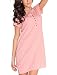 Dobranocka TM.5009 Maternity/Nursing Nightdress,Size S,Salmon